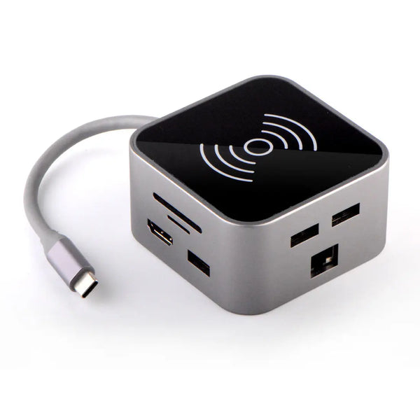 5 in 1 Type C to USB Splitter 3 Ports USB 3.0 Data Hub Compatible for Multiple Devices Desktop Docking Station