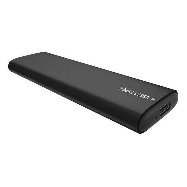 M.2 NVME NGFF SSD Enclosure USB3.1 Gen 2 Type-C (10 Gbps) B+M Key Solid Black Aluminum SATA HDD Compatible Computer Case