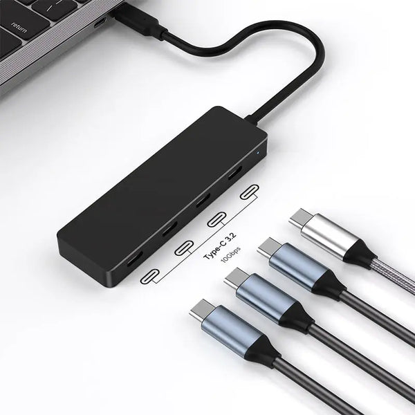 Multiport 4 in 1 USB 3.2 10Gbps Factory Customised Docking Station Type C 3.2 Adapt for Game Computer Laptop C Type to USB Hub