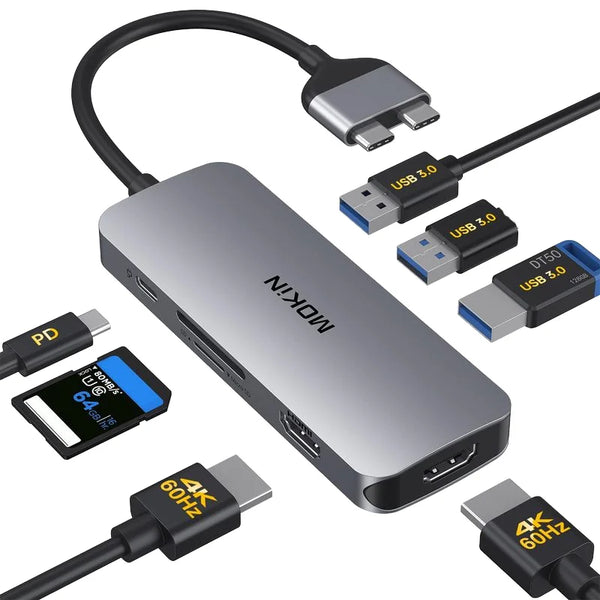 WFYEAR Hot Selling Type C Multifunctional Hub Docking Station USB C to USB Adapter Laptop Docking Station USB-C Hub for Mac