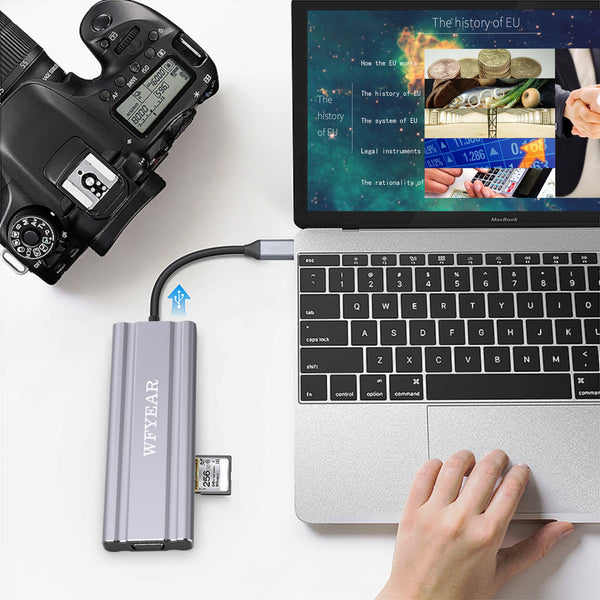 Good Selling 11-in-1 USB3.0 2.0 Fast Data Transfer USB Hub with Power Supply 4k HD VGA AUDIO Card Reader USB Type C Adapter