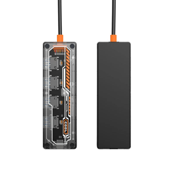 Factory Price Transparent 4 Port USB C Hub Adapter Type C to USB-C USB3.0*3 5Gbps Other Computer Accessories