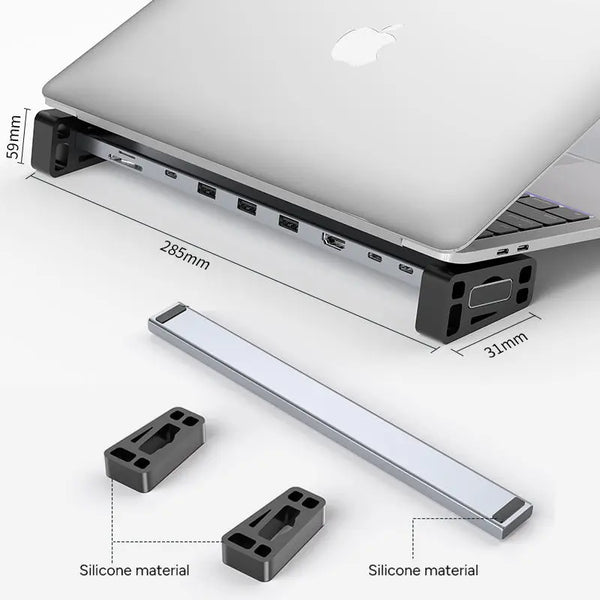 Wholesale 10-Pack Slim USB 3.0 Charging Station Universal Docking USB C for Mi 4K 60Hz 100W 1000M TF SD USB 3.2 PD Docking