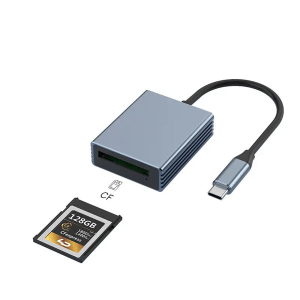 WFYEAR 2 in 1 High Speed Type C CF Express 10Gbps Compatible With XQD for Computers Phones Tablets MINI Memory Card Reader