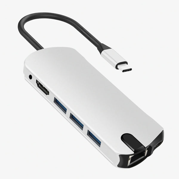 High Quality Dock Station With 4K USB3.0 RJ45 SDTF USB-C PD Charging Station 8-in-1 USB Type C Hub Multiport Adapter Hub Dock