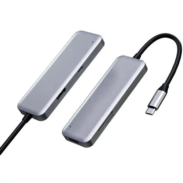 USB C Hub Multiport Portable With 4K USB 3.0 PD Charger TF/SD Card Reader Port Adapter Multiport USB C Hub 5 in 1 Type C Hub