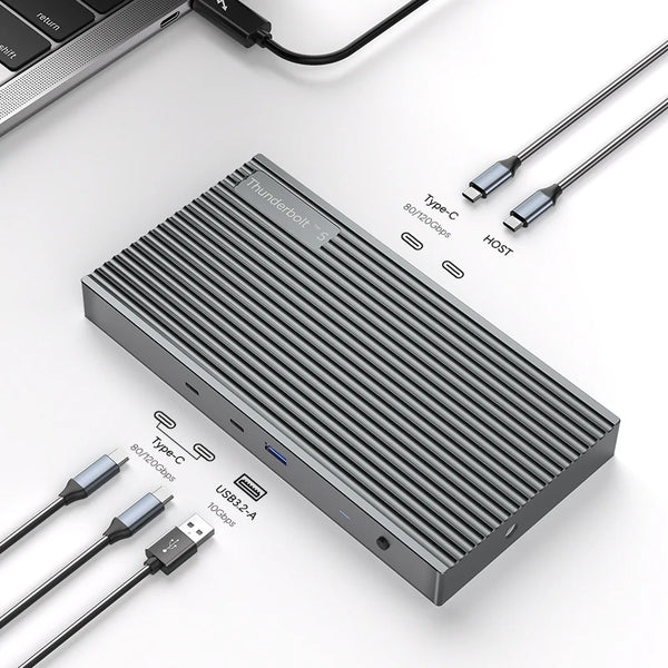 Thunderbolt 5 120Gbps USB C Hub 5 in 1 Office Docking Station for Mac Laptop & Tablet Computer Accessories Stock Available