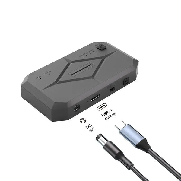 10Gbps Dual Agreement M2 NVMe SATA SSD HDD Enclosure With Type USB C 3.2 8TB Clone POWER Offline 2.5 SATA SSD Enclosure