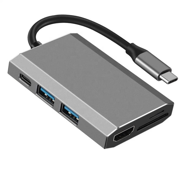 Factory Price Type C USB 3.0 Hub Adapter for Smart Home Hub USB RJ45 HDMI Hub USB 3.0 4 Portas