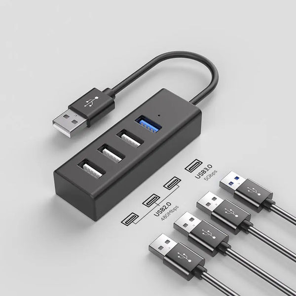 Factory Customised Multiport USB 3.0 5Gbps Hub Type C Docking Station USB a 2.0 Adapt for Game Computer Laptop 4 in 1 USB Hub