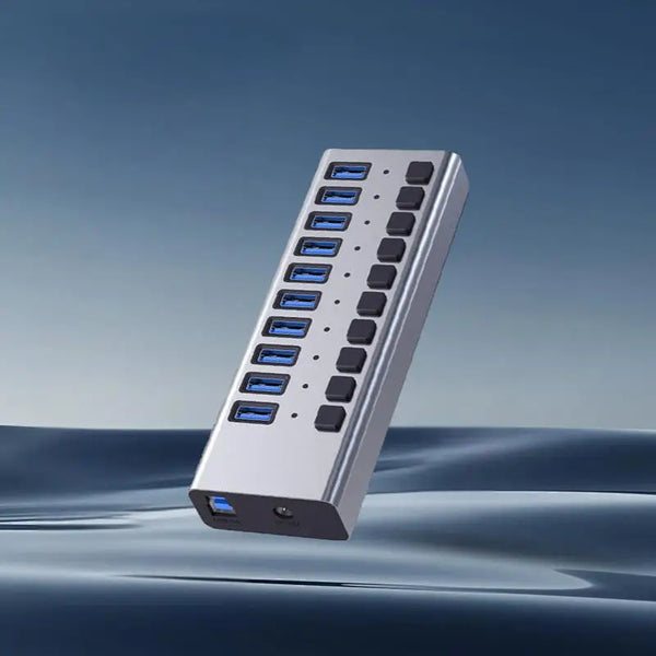 Ready to Ship 10 Port 48W DC Power Adapter USB a Individual Switch Splitter USB-C Oplader SD/TF Kaart Power USB C Hub Type C