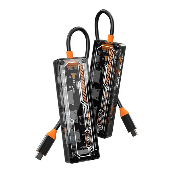 WFYEAR Multi-function USB Hub With Type C Port USB Power Charger and Power Hub Docking Computer Accessories