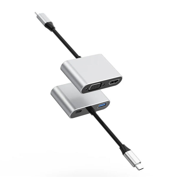 Extension Date Transfer Adapter VGA PD 100W Fast Charging USB-C Oplader SD/TF Kaart Power USB C Hub Type C for Laptop