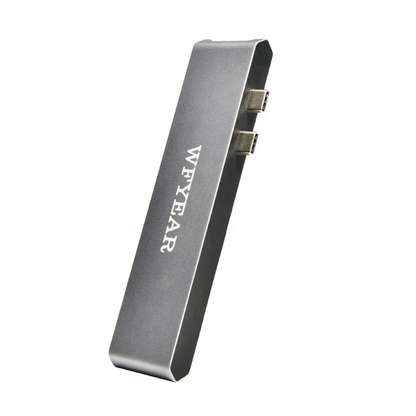 WFYEAR Dual Type C Port SMD USB-C 4k Mac USB 3.0 Thunderbolt 3 4 Hub for Exclusive Macbook Air/Pro