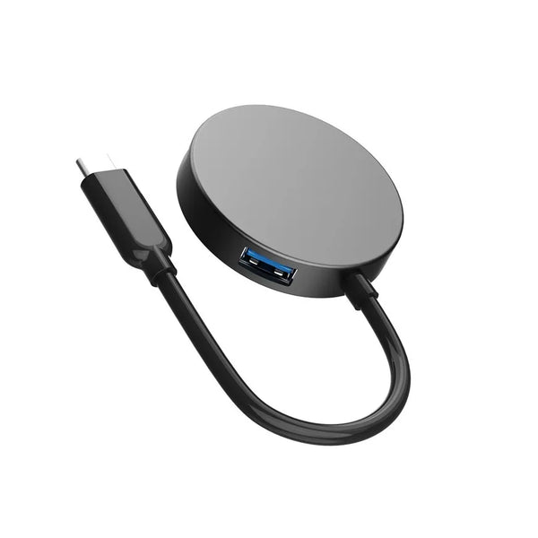 Classical Adapter USB 3.0 Type-C PD 4 in 1 Hub Recessed USB Hub Block Charging Station Hub USB 3.0*4 Portas