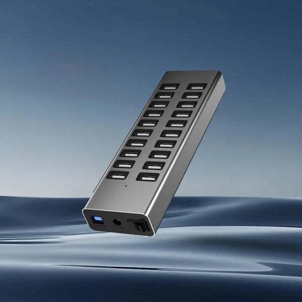Ready to Ship 90W DC Power Adapter USB a Individual Switch Splitter 20 Port USB 2.0 USB Hub With External Power