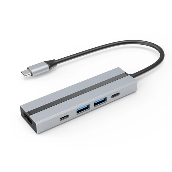 Manufacturer Direct Multi-port Type C 3.0 HDMI USB C Hub Dual 4k Hdtv 5 in 1 Dual USB C Hub for Laptop Macbook